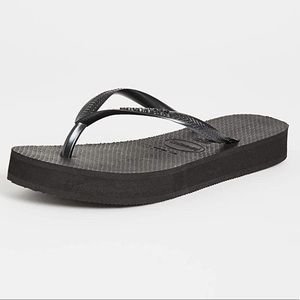 NWT Havaianas womens Women's Slim Flatform Flip Flop Sandal size 7/8